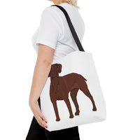 Vizsla Tote Bag, Polyester, 3 Sizes, Double Sided Print, Cotton Handles, FREE Shipping, Made in the USA!!