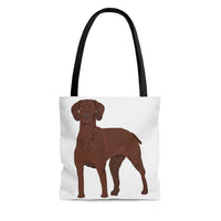 Vizsla Tote Bag, Polyester, 3 Sizes, Double Sided Print, Cotton Handles, FREE Shipping, Made in the USA!!