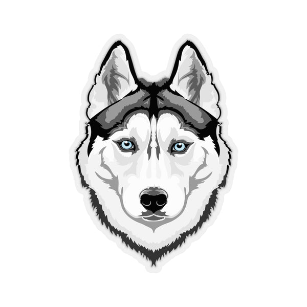 Siberian Husky Kiss-Cut Stickers, Made in USA