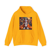 Tricolor Cavalier King Charles Spaniel Halloween Unisex Heavy Blend™ Hooded Sweatshirt, Halloween Hoodie, Dog Hoodie, Halloween Sweatshirt,