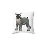 Miniature Schnauzer Spun Polyester Square Pillow