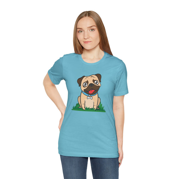 Pug Unisex Jersey Short Sleeve Tee, Pug Gift, Pug Jersey, Pug Life, Pug Theme Gift, Dog Shirt, Dog Mom, Dog Breed Print, Dog Father,