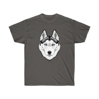 Siberian Husky Unisex Ultra Cotton Tee, 14 Colors, S - 5XL, 100% Cotton, FREE Shipping, Made in the USA!!