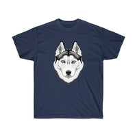 Siberian Husky Unisex Ultra Cotton Tee, 14 Colors, S - 5XL, 100% Cotton, FREE Shipping, Made in the USA!!