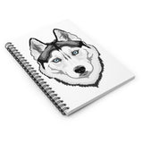 Siberian Husky Spiral Notebook - Ruled Line