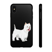West Highland White Terrier Tough Cell Phone Cases, Impact Resistant, Matte or Glossy, FREE Shipping, Made in USA!!