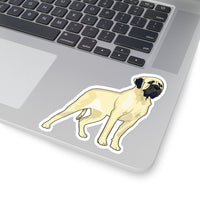 Mastiff Kiss-Cut Stickers, White or Transparent, 4 Sizes, For Indoor Use, Not Waterproof, Made in the USA!!