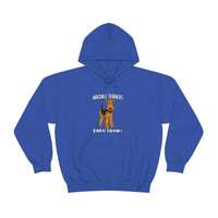 Airedale Terrier Unisex Heavy Blend Hooded Sweatshirt, S - 5XL, 12 Colors, Cotton/Polyester, FREE Shipping, Made in USA!!