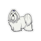 Shih Tzu Die-Cut Stickers, Water Resistant Vinyl, 5 Sizes, Matte Finish, Indoor/Outdoor, FREE Shipping, Made in USA!!
