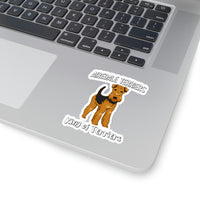 Airedale Terrier Kiss-Cut Stickers, 4 Sizes, FREE Shipping, Made in USA!!