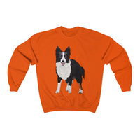 Border Collie Unisex Heavy Blend™ Crewneck Sweatshirt, Cotton/Polyester, Loose Fit, FREE Shipping, Made in the USA!!