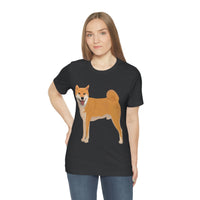 Shiba Inu Unisex Jersey Short Sleeve Tee, S - 3XL, 16 Colors, 100% Cotton, Light Fabric, FREE Shipping, Made in USA!!