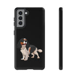 Tricolor Cavalier King Charles Spaniel Tough Cell Phone Cases, Glossy/Matte, Google, Samsung, iPhone, FREE Shipping, Made in USA!!