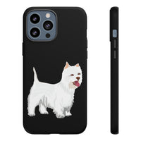 West Highland White Terrier Tough Cell Phone Cases, Impact Resistant, Matte or Glossy, FREE Shipping, Made in USA!!
