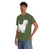 West Highland White Terrier Unisex Heavy Cotton Tee, S - 5XL, Cotton, FREE Shipping, Made in USA!!