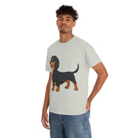 Dachshund Unisex Heavy Cotton Tee, S - 5XL, 12 Colors, Light Fabric, FREE Shipping, Made in USA!!