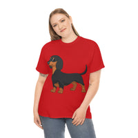 Dachshund Unisex Heavy Cotton Tee, S - 5XL, 12 Colors, Light Fabric, FREE Shipping, Made in USA!!