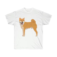 Shiba Inu Unisex Ultra Cotton Tee, S - 5XL, 12 Colors, Medium Fabric, FREE Shipping, Made in USA!!