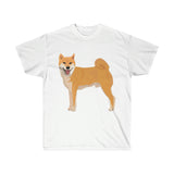 Shiba Inu Unisex Ultra Cotton Tee, S - 5XL, 12 Colors, Medium Fabric, FREE Shipping, Made in USA!!