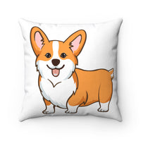 Pembroke Welsh Corgi Spun Polyester Square Pillow