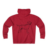 Labrador Retriever Hoodies, Unisex Heavyweight Fleece Zip Hoodie