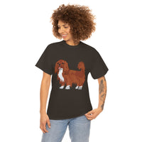 Ruby Cavalier King Charles Spaniel Unisex Heavy Cotton Tee, 12 Colors, S - 5XL, 100% Cotton, FREE Shipping, Made in USA!!