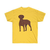 Vizsla Unisex Ultra Cotton Tee, 12 Colors, S - 5XL, FREE Shipping, Made in the USA!!