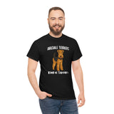 Airedale Terrier Unisex Heavy Cotton Tee, S - 5XL, 14 Colors, Light Fabric, FREE Shipping, Made in USA!!