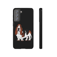 Basset Hound Tough Cases, 33 Sizes, Google, Samsung, iPhone, Matte or Glossy, Impact Resistant, Dual Layer Case, FREE Shipping, Made in USA!!