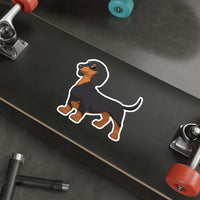 Dachshund Die-Cut Stickers, Water Resistant Vinyl, 5 Sizes, Matte Finish, Indoor/Outdoor, FREE Shipping, Made in USA!!