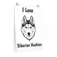 Siberian Husky Premium Matte vertical posters