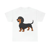 Dachshund Unisex Heavy Cotton Tee, S - 5XL, 12 Colors, Light Fabric, FREE Shipping, Made in USA!!