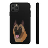 Belgian Malinois Tough Cell Phone Cases, Two Layers, Impact Resistant, Made in USA!!