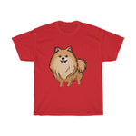 Pomeranian Unisex Heavy Cotton Tee, Made in USA