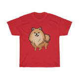 Pomeranian Unisex Heavy Cotton Tee, Made in USA