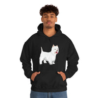 West Highland White Terrier Unisex Heavy Blend™ Hooded Sweatshirt, S - 5XL, Cotton/Polyester, FREE Shipping, Made in USA!!