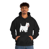 West Highland White Terrier Unisex Heavy Blend™ Hooded Sweatshirt, S - 5XL, Cotton/Polyester, FREE Shipping, Made in USA!!