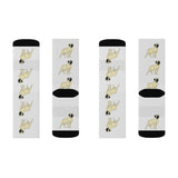 Mastiff Sublimation Socks, 95% Polyester, 3 Sizes, Cushioned Bottoms, Made in the USA!!
