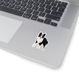 Border Collie Kiss-Cut Stickers, White or Transparent, 4 Sizes, Indoor, Not Waterproof, FREE Shipping, Made in USA!!