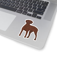 Vizsla Kiss-Cut Stickers, 4 Sizes, White or Transparent, FREE Shipping, Made in the USA!!