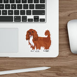 Ruby Cavalier King Charles Spaniel Die-Cut Stickers, 5 Sizes, Water Resistant Vinyl, Indoor/Outdoor, Matte Finish, FREE Shipping, Made in USA!!