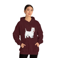 West Highland White Terrier Unisex Heavy Blend™ Hooded Sweatshirt, S - 5XL, Cotton/Polyester, FREE Shipping, Made in USA!!