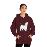 West Highland White Terrier Unisex Heavy Blend™ Hooded Sweatshirt, S - 5XL, Cotton/Polyester, FREE Shipping, Made in USA!!