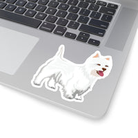 West Highland White Terrier Kiss-Cut Stickers, 4 Sizes, Vinyl with 3M Glue, FREE Shipping, Made in USA!!