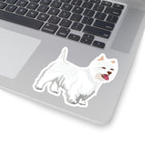 West Highland White Terrier Kiss-Cut Stickers, 4 Sizes, Vinyl with 3M Glue, FREE Shipping, Made in USA!!