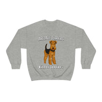 Airedale Terrier Unisex Heavy Blend Crewneck Sweatshirt, S - 3XL, 6 Colors, Loose Fit, FREE Shipping, Made in USA!!