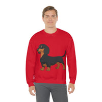 Dachshund Unisex Heavy Blend™ Crewneck Sweatshirt, S - 2XL, 14 Colors, Cotton/Polyester, Medium Fabric, FREE Shipping, Made in USA!!