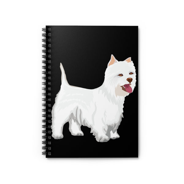 West Highland White Terrier Spiral Notebook - Ruled Line, 118 pages, FREE Shipping, Made in USA!!