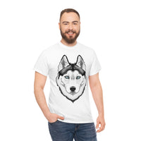 Siberian Husky Unisex Heavy Cotton Tee, S - 5XL, 12 Colors, Light Fabric, FREE Shipping, Made in USA!!