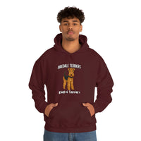 Airedale Terrier Unisex Heavy Blend Hooded Sweatshirt, S - 5XL, 12 Colors, Cotton/Polyester, FREE Shipping, Made in USA!!